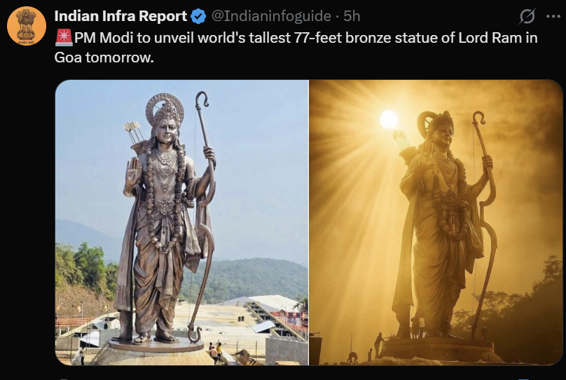 venkat_fin9's tweet image. There is nothing wrong in worshipping God, but fulfilling one’s duty to the nation is also worship. Sadly, our PM and ruling parties forget this. Instead of building schools, investing in R&amp;amp;D or fixing collapsing infrastructure, they waste public money on statues, senseless…