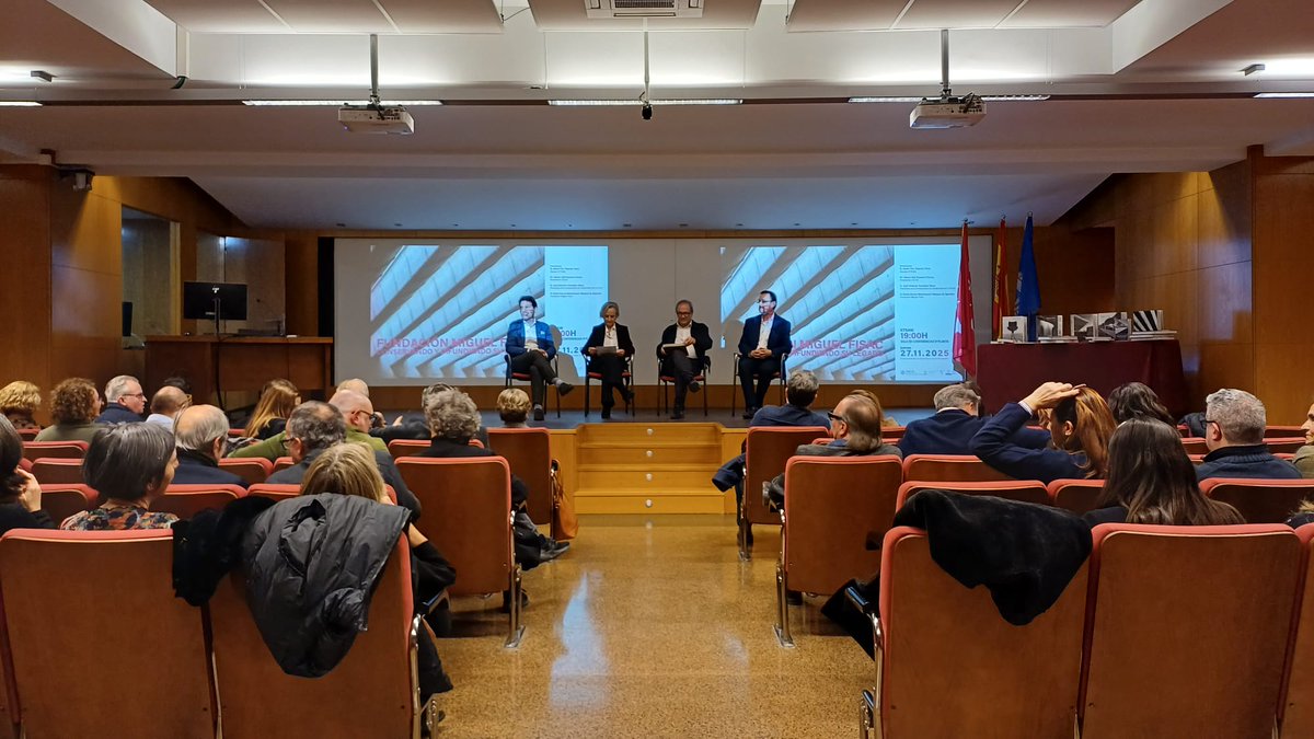 CSCAE's tweet image. La ETSAM acoge en estos momentos la presentación nacional de la Fundación Miguel Fisac. Constituida en el año 2006 en el @COACM_CR, conserva y difunde la obra del insigne arquitecto, custodiando su legado y promocionando la investigación y el conocimiento sobre su figura.