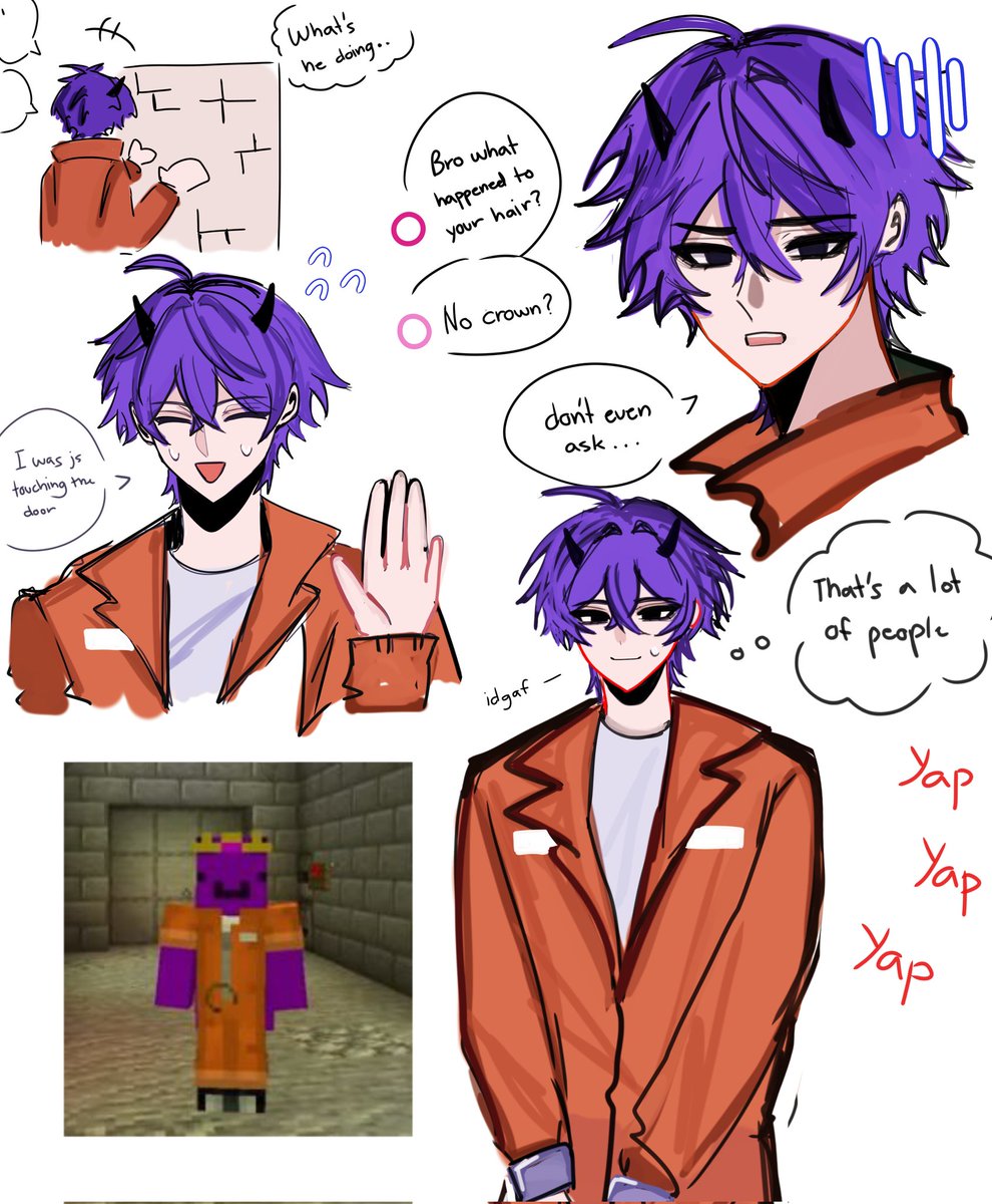 Prisonbu doodles #wemmbufanart #unstablesmp