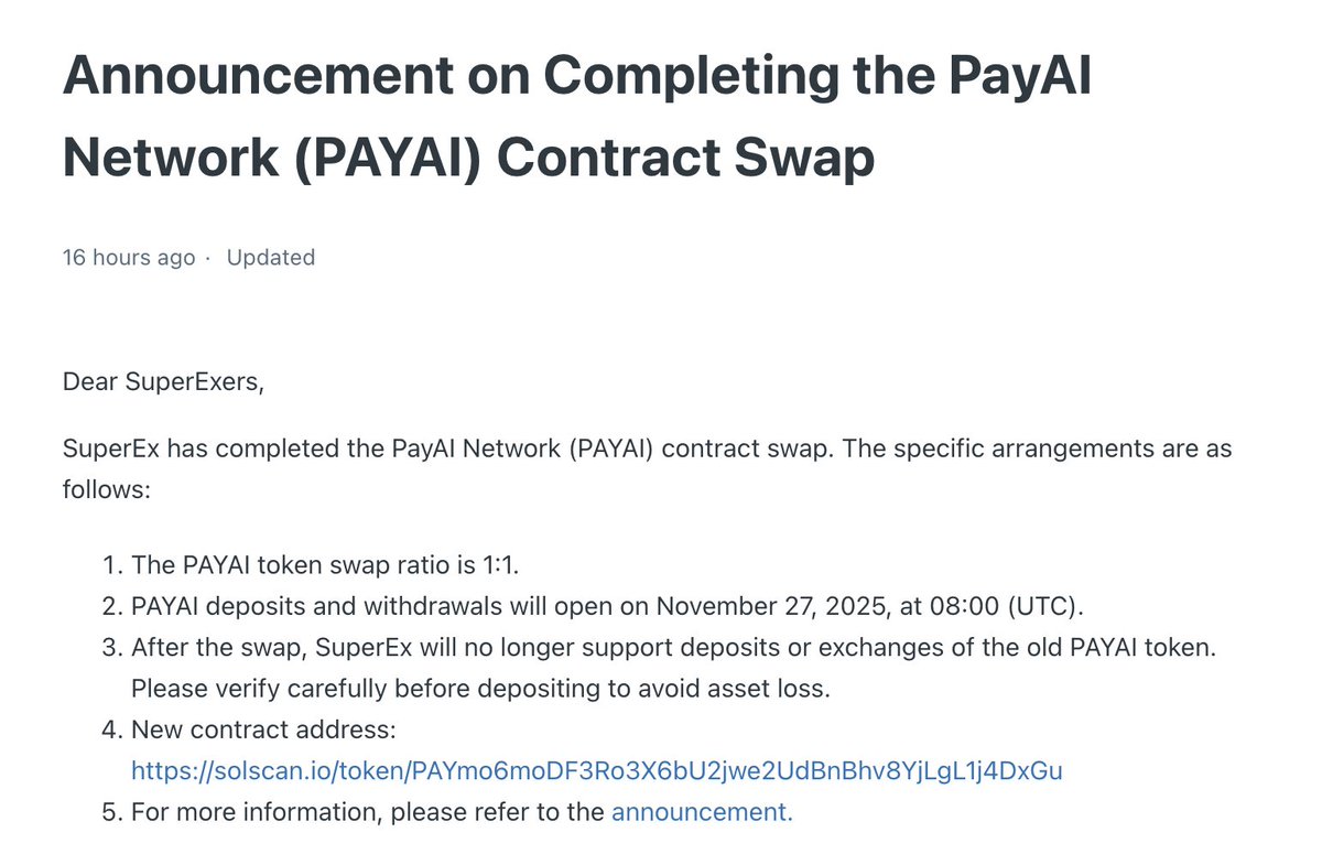 MigrateFun's tweet image. The @SuperEx_VietNam exchange has completed its migration of @PayAINetwork.