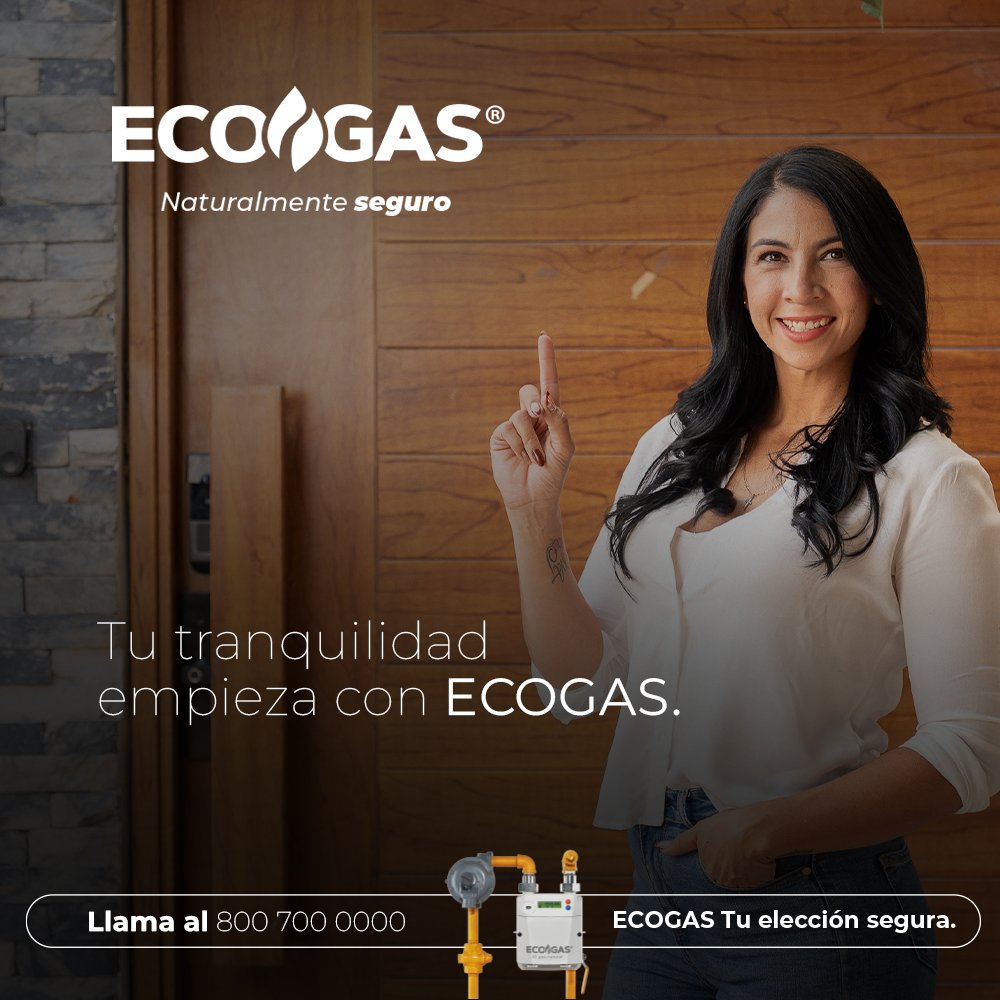 Vive con la tranquilidad que ECOGAS te da. Contrata hoy y siente la diferencia.
📲 800 700 0000 
#ECOGASMéxico #GasNatural