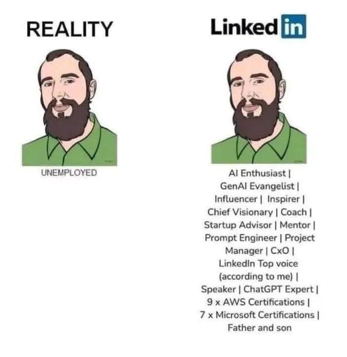 LinkedIn Lunatics (@linkedinlunat1c) on Twitter photo 