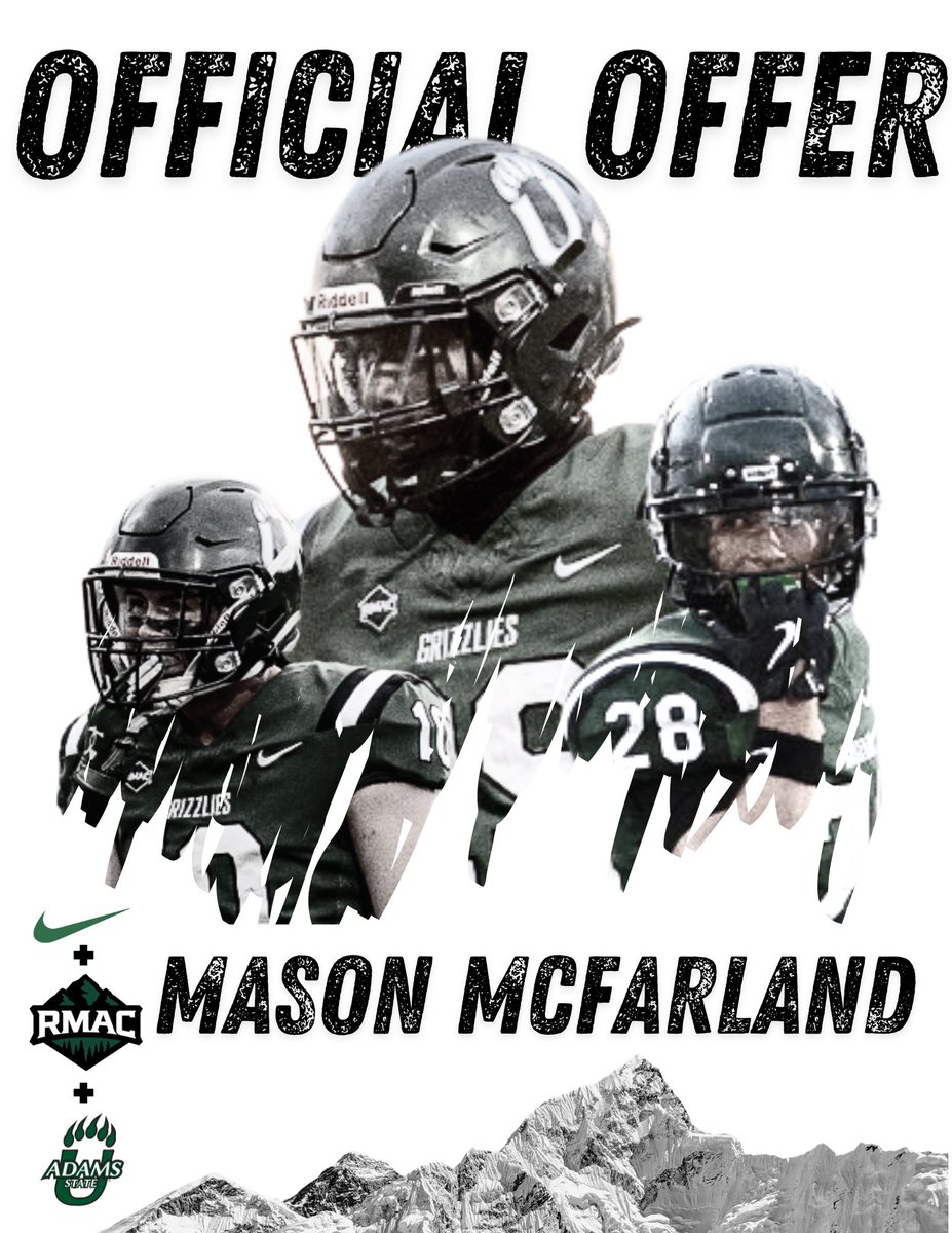 McFarlandmason_'s tweet image. Blessed to revive an offer from Adam’s state!!@Coach_Kizewski