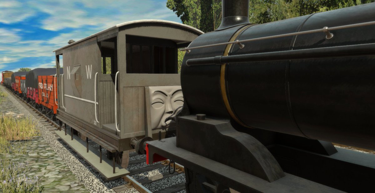 Subiboard's tweet image. Spiteful Breakvan: "Ugh! Douglas, stop! I'm being squeezed!"

Douglas: "Oh, quite foolin around! A knew ye were tryin tae cause me trouble. Now shut it or I'll..."