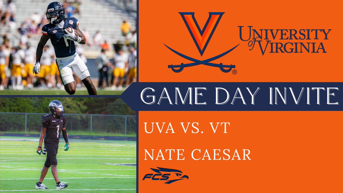 PrimetimeNate_C's tweet image. Thank you for the Invite! I will be attending the University of Virginia for a BIG gamday visit! @coachdeskitch @Coach_TElliott  @Coach_Mims2 @CoachCoryMartin @davidmh__ @THE_CoachDJ @WillVapreps @RocCarmichael @Spotlight39_Pod @PrepRedzoneVA @TLakeLowe @CoachWTG @Fitbyky