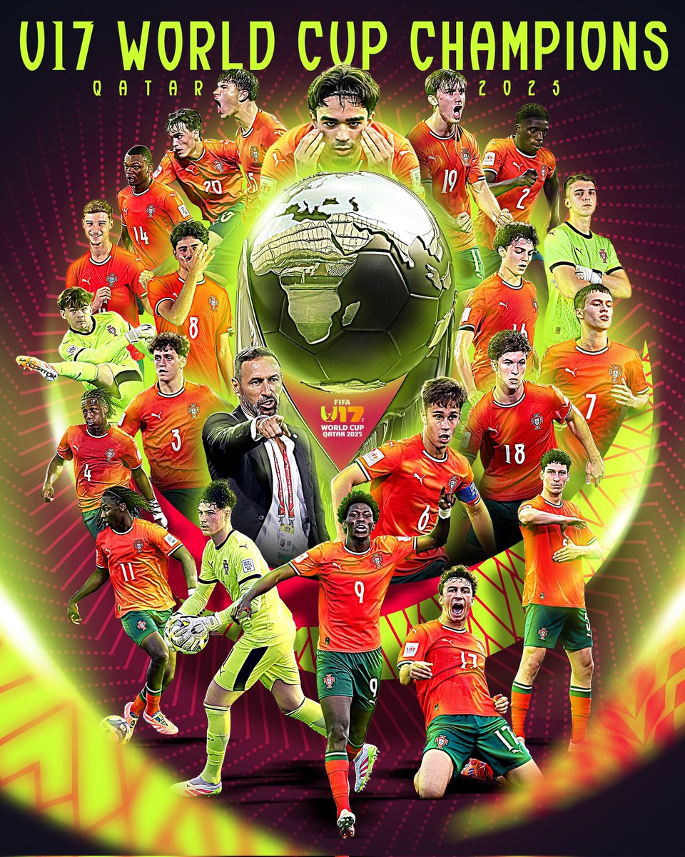 Crackbol10's tweet image. Portugal sub17 acaba de ganar la COPA DEL MUNDO ✅️🏆🌎🇵🇹

No se supone que los bicholovers dicen que no tiene talento ese país y por eso CR7 no ha dejado de dar pena en Mundiales?