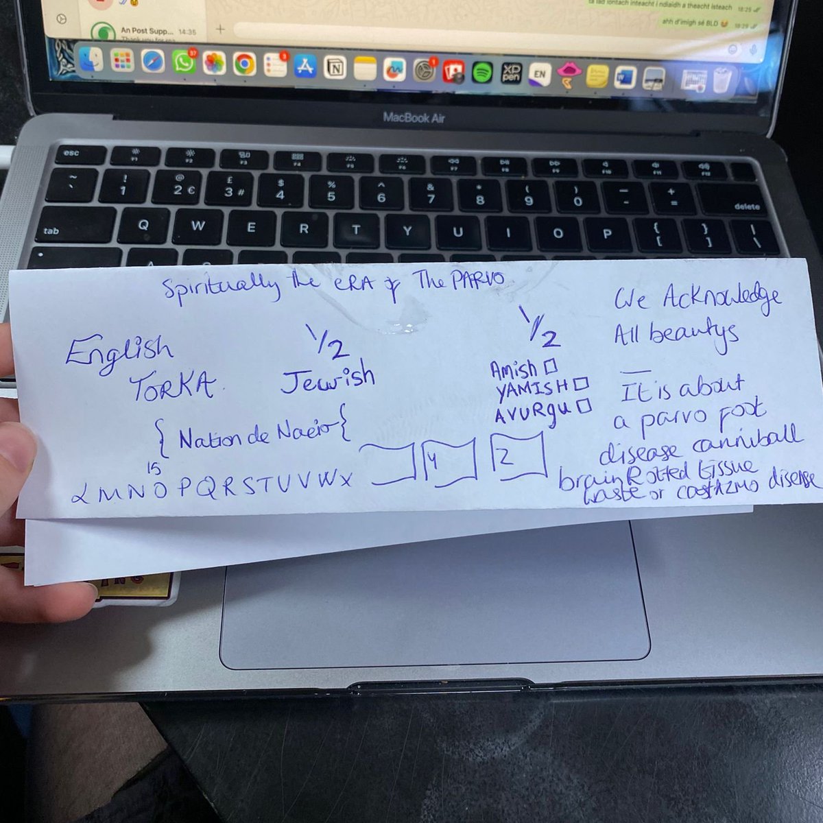 milgolas's tweet image. brah some weirdo just came into my work and i didn&apos;t know how to tell him to leave and he sat there scribbling for 10 mins then thankfully left of his own accord and left this behind #Whatdatmean