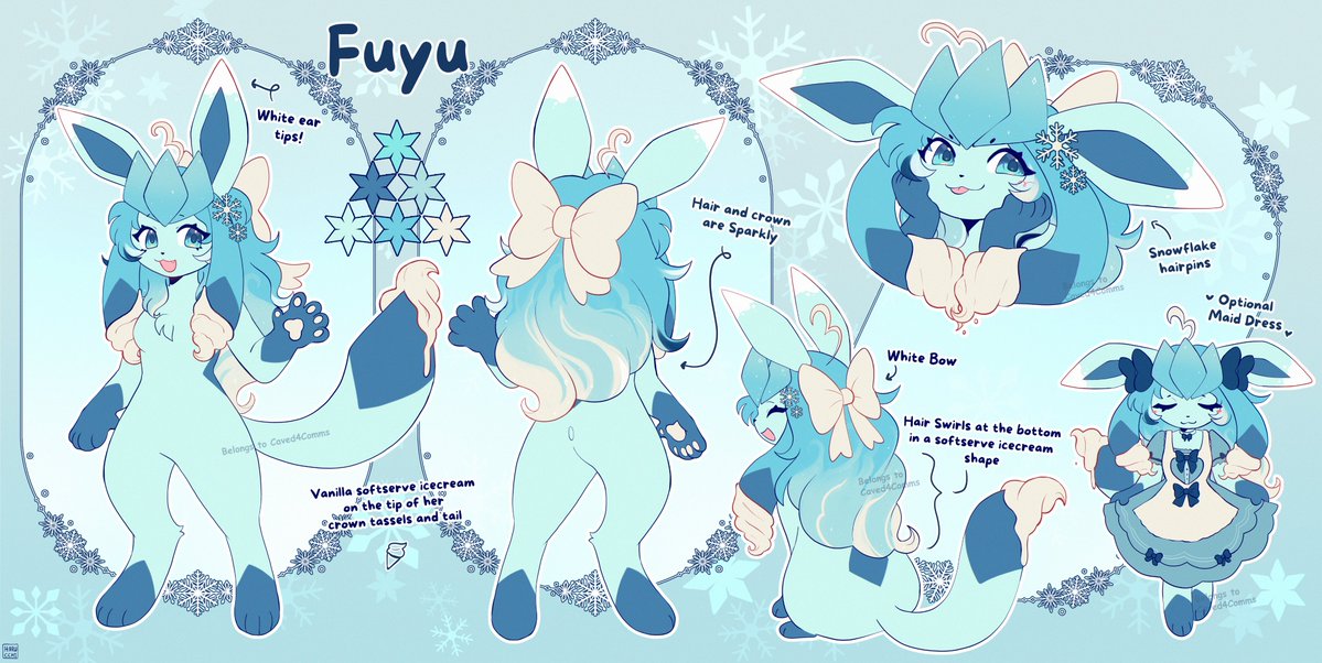 I designed a Glaceon :D