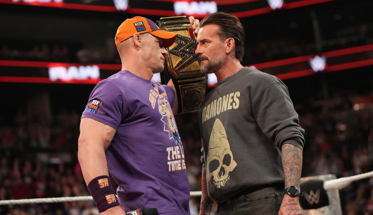 WrestleOps's tweet image. Bleacher Report ranks John Cena’s greatest rivals ever:

#1. CM Punk
#2. Edge
#3. The Rock
#4. Randy Orton 
#5. Brock Lesnar
#6. AJ Styles
#7. Batista
#8. Kurt Angle
#9. Shawn Michaels
#10. Bray Wyatt

(via @BRWrestling)