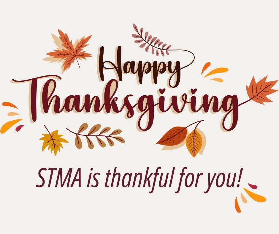 STMASUPT's tweet image. As we celebrate Thanksgiving, we extend our deepest gratitude to our incredible students, dedicated staff, supportive families, &amp;amp; the entire STMA community.
We hope today is filled with memorable moments, warmth, and time spent with loved ones. 
#knightspride #WeAreSTMA