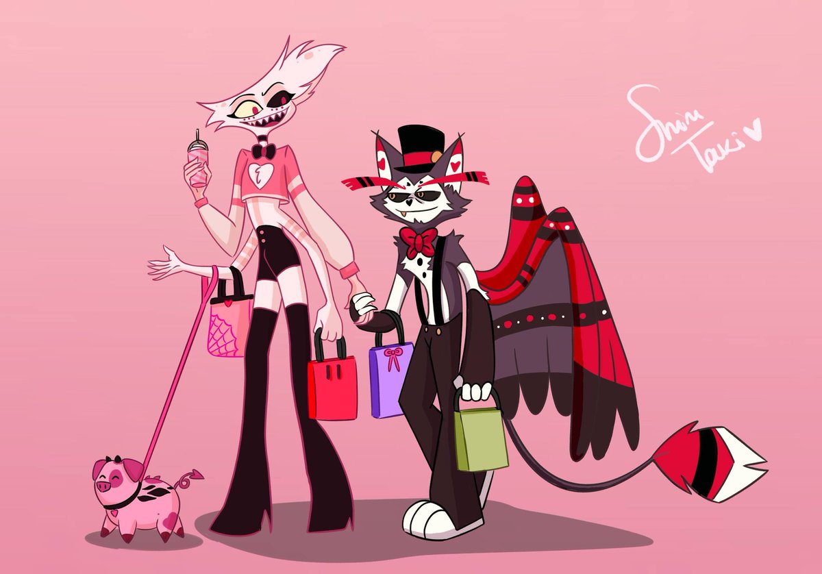 Shindraw04's tweet photo. Finish! 😍✨

#huskerdust 
#HazbinHotel https://t.co/qOWJRXBAMI