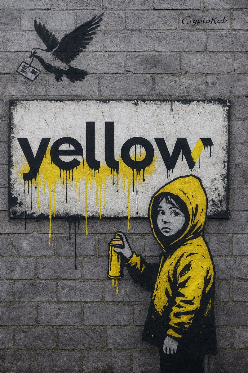 Banksy burst onto the streets questioning systems that seemed untouchable. Yellow Network was born with the same philosophy. To expose the flaws of a centralized financial world and paint something radically new on top of it.

Both start from a simple idea: 
"The system cannot be