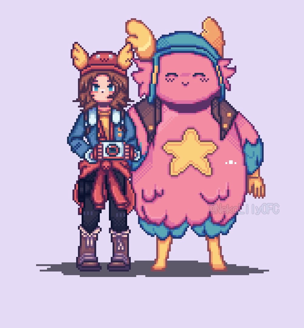 Pixel Skye and Pixel Guff from Fortnite 🌟