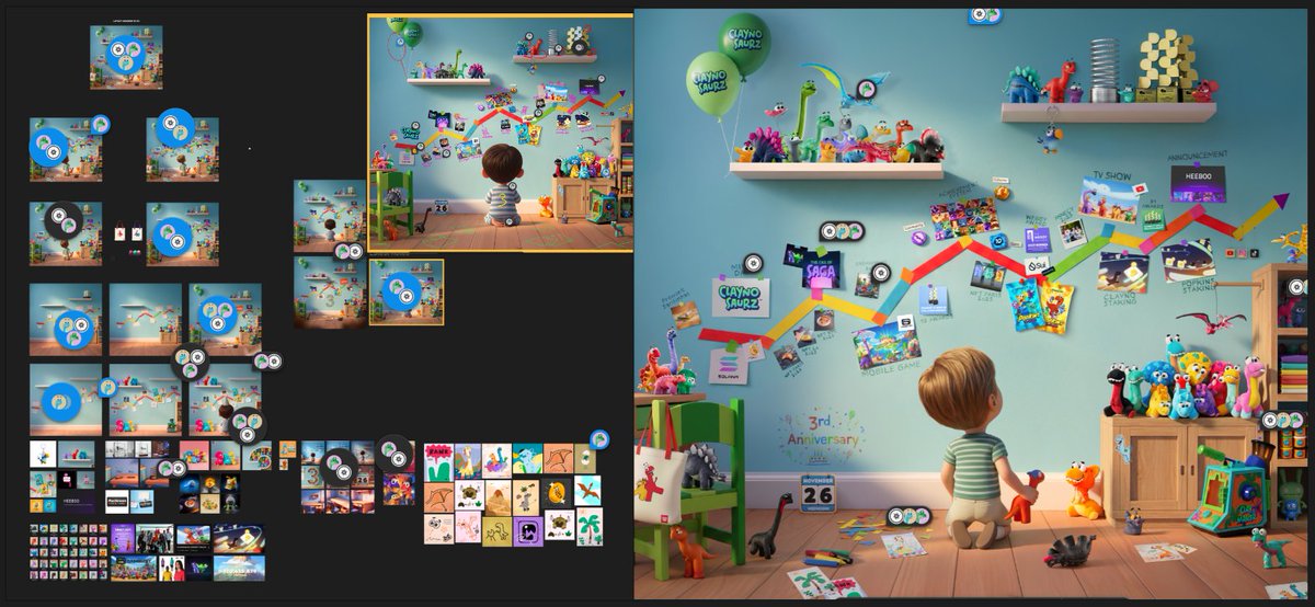 liuwilliam's tweet image. Massive shoutout to @Degen_Bald_Boy for this Clayno 3rd anniversary visual!

Directing this project and working with DBB has been incredibly fun and really insightful, it's always a privilege to work with talented creatives.

This kind of visual isn’t made in a day, it takes…