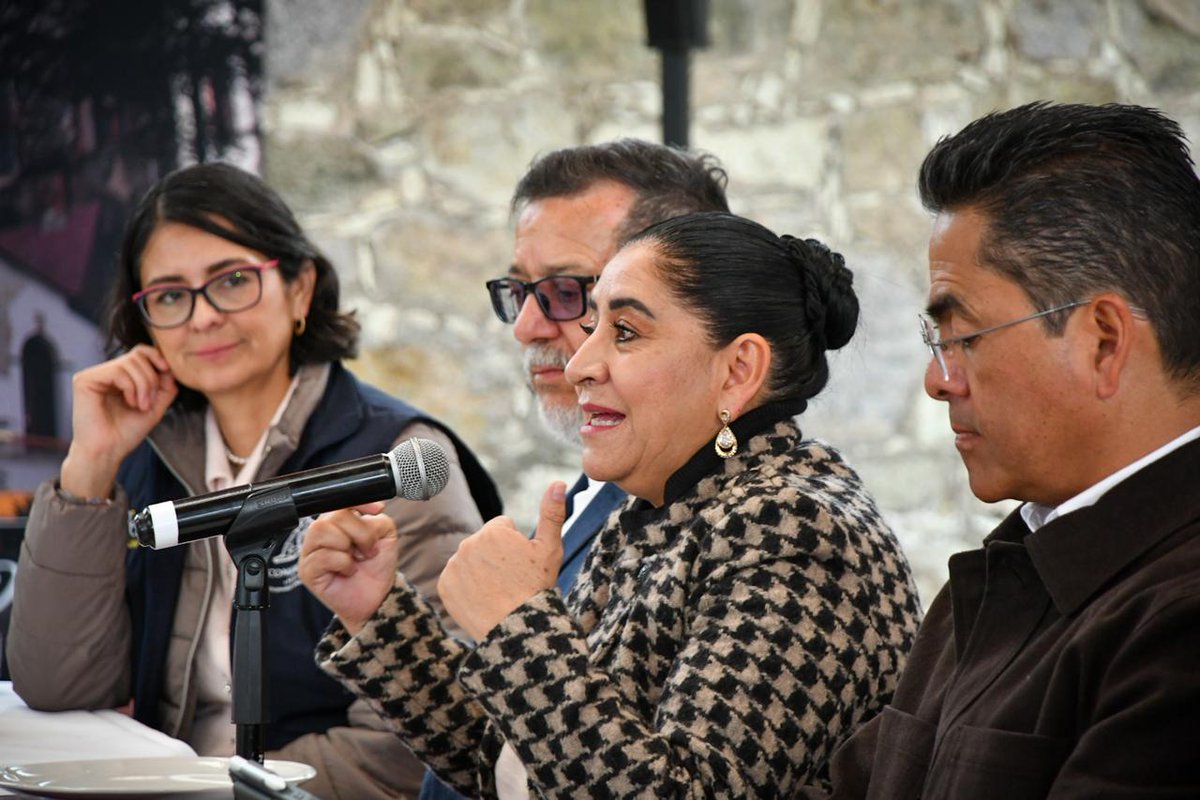 SECTURHidalgo's tweet image. Desde SECTURH participamos en el 1er Encuentro de Presidentes del Geoparque Comarca Minera, fortaleciendo el trabajo conjunto para impulsar el turismo y el desarrollo sostenible.

Seguimos promoviendo la riqueza natural y cultural de Hidalgo. ✨

#HidalgoTieneAlgo