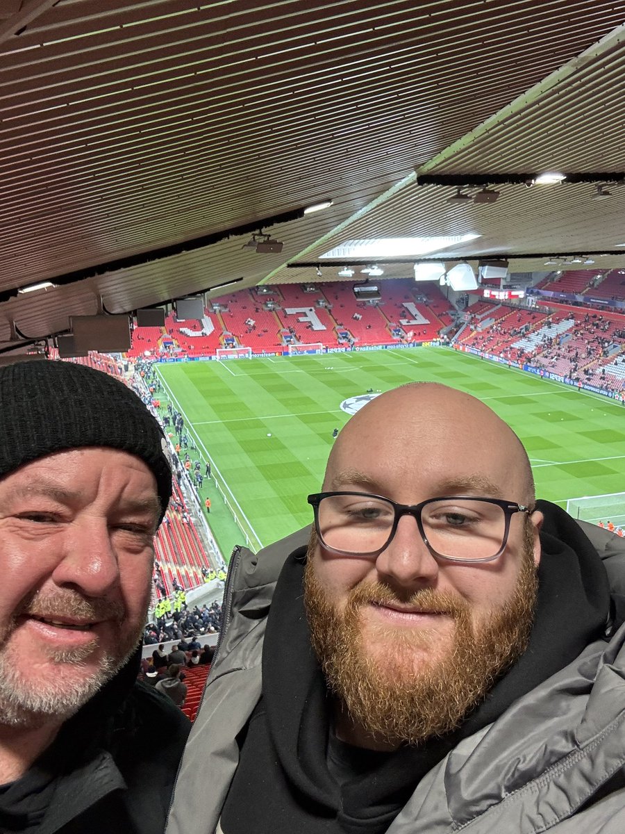Fucking shite result but finally got to take me dad a game