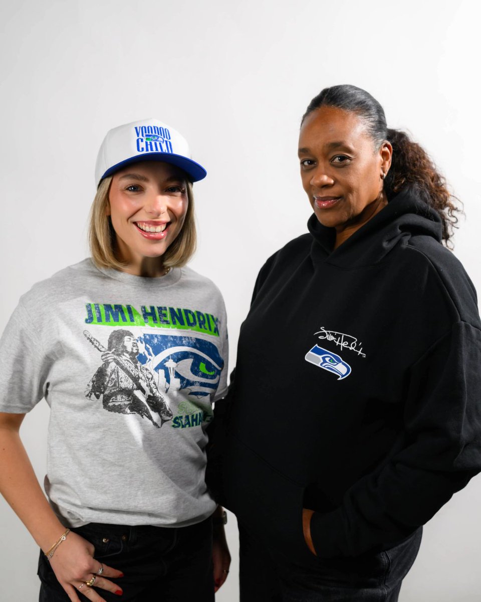 SeahawksProShop's tweet image. The new Jimi Hendrix™ x Seahawks Collection is here. This colorful new apparel collection exemplifies the energy, passion, strength, and determination of two Seattle icons. Launching in celebration of Jimi Hendrix’s birthday today, this exclusive, limited-edition collection will…