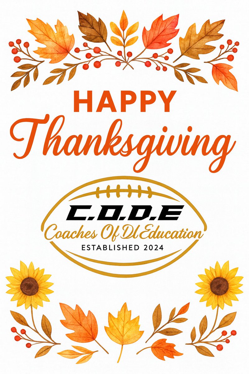 CodeDLClinic's tweet image. Happy Thanksgiving! Be grateful for the path and journey you’re on. Every step—every challenge and every adversity—is shaping you into the best version of yourself, right where you’re meant to be. It might not always look that way in the moment but trust the process!

#CodeRush