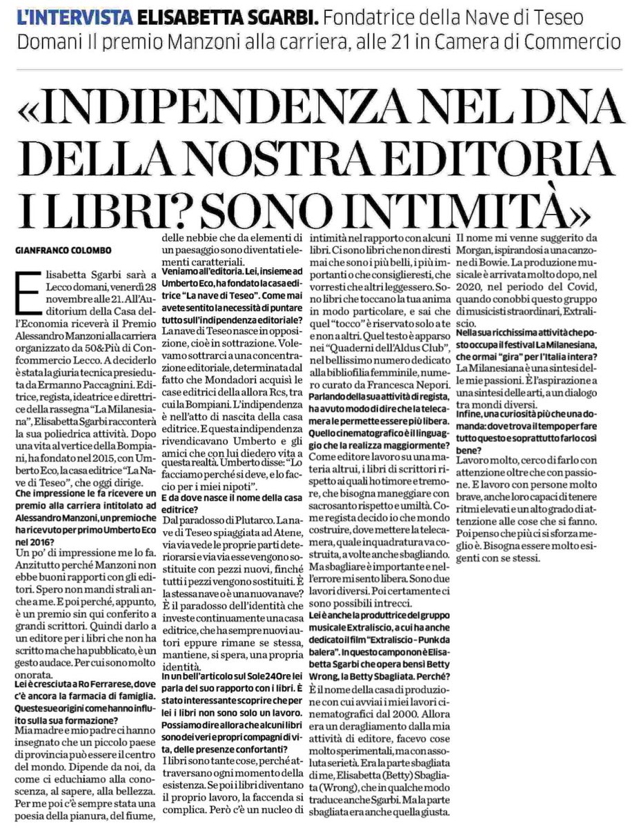 Elisabetta Sgarbi tweet media