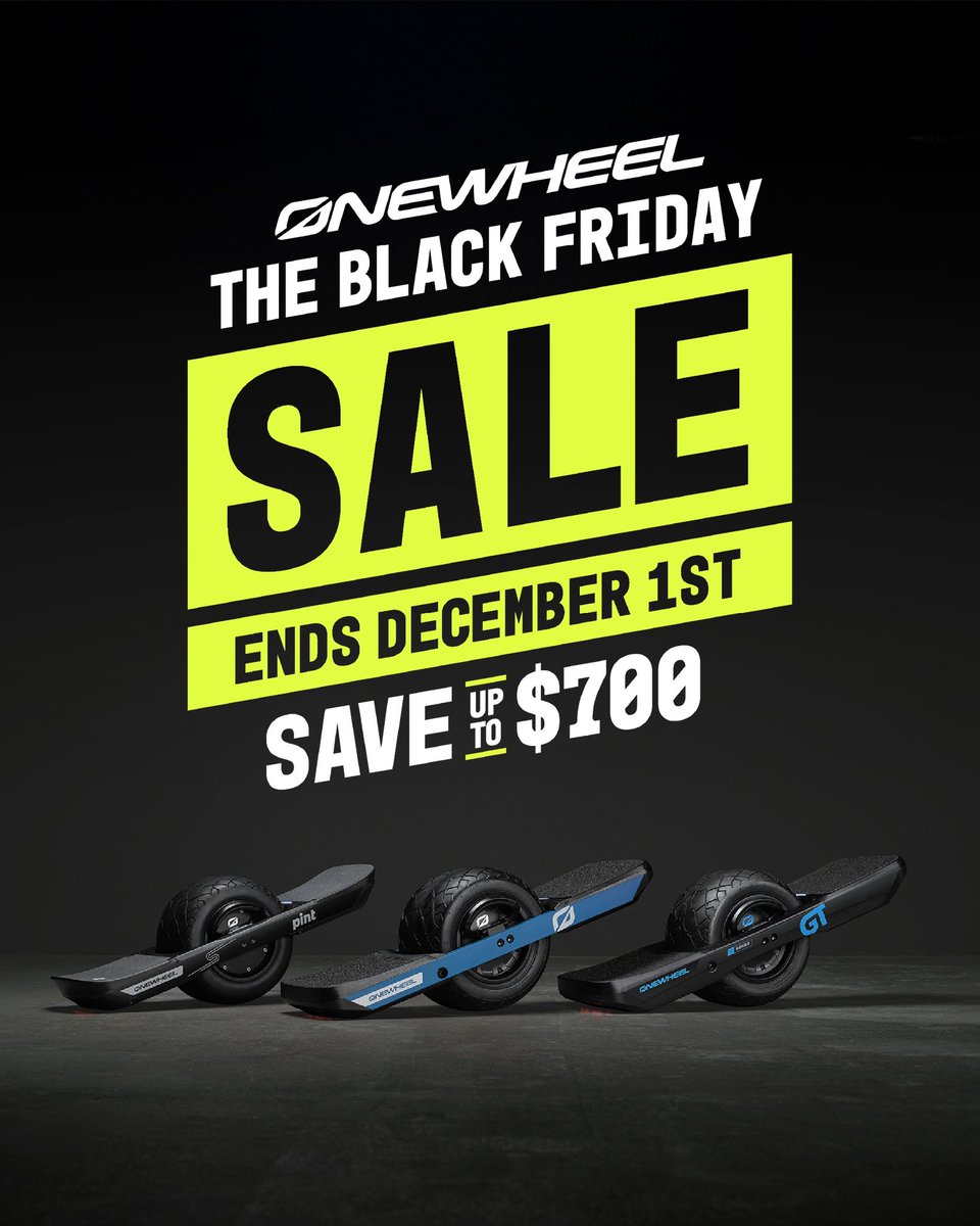 The Onewheel Black Friday Sale is LIVE!