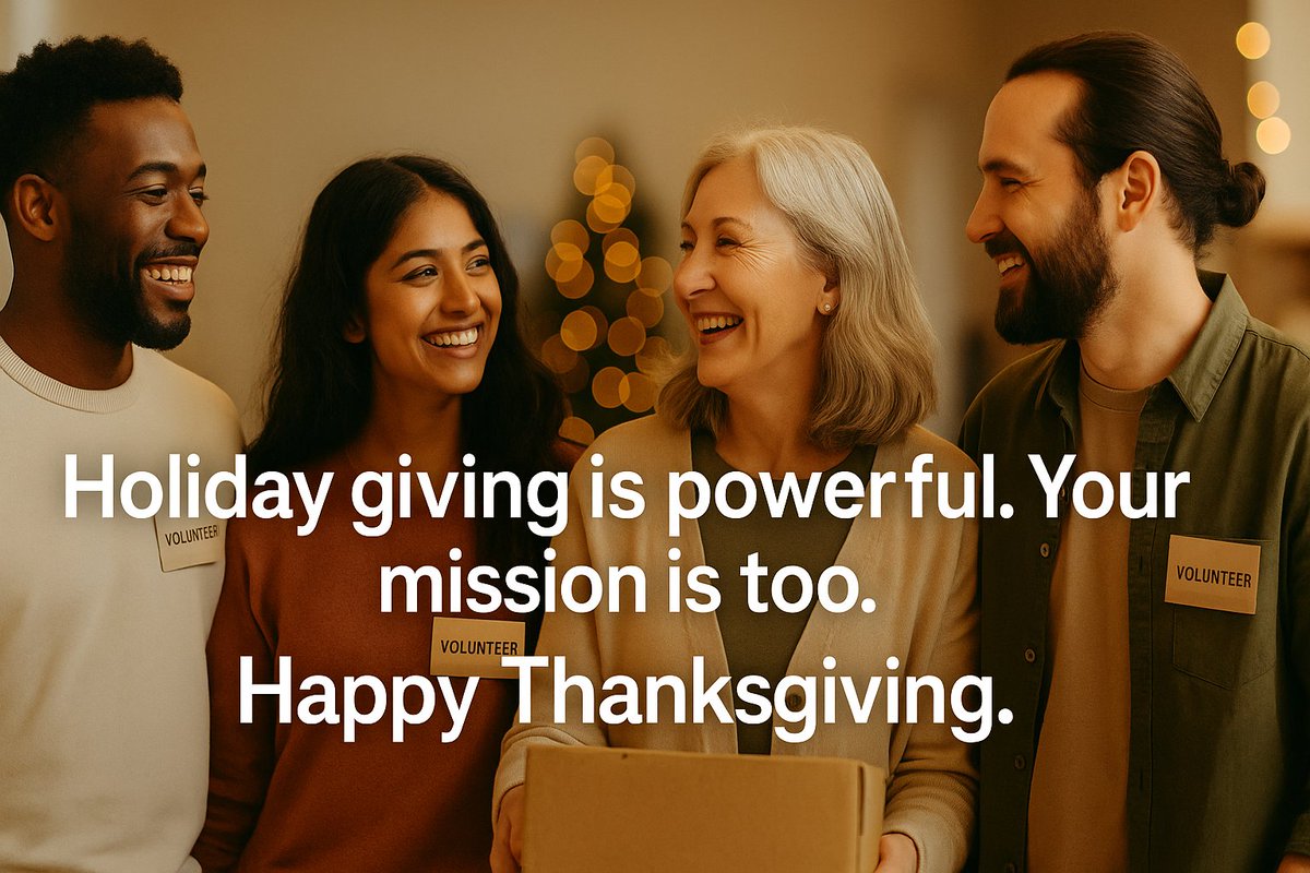 talk2cc's tweet image. Nonprofits see nearly 30% of yearly donations during the holiday season, a powerful reminder of how much your mission matters. 
Grateful today for the leaders, founders, and teams driving impact year-round. 
Happy Thanksgiving! 🦃🍁
#Thankgivings #completecontroller
