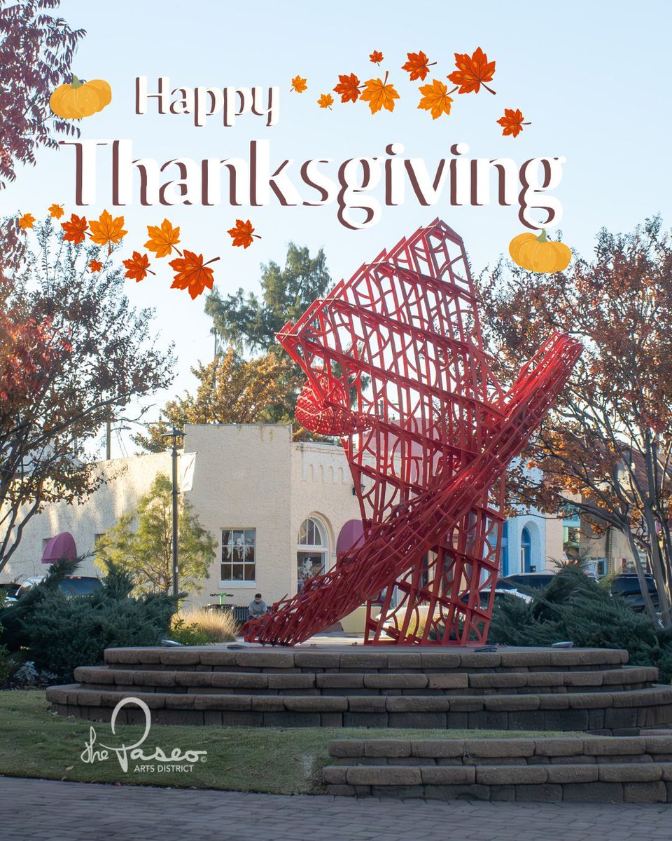 Another Thanksgiving has arrived! Take the time to eat lots of good food, enjoy the company of your loved ones and look back on all the good that has happened this year! 🍂 🍗 🌽 

Happy Thanksgiving from everyone in the Paseo Arts District!