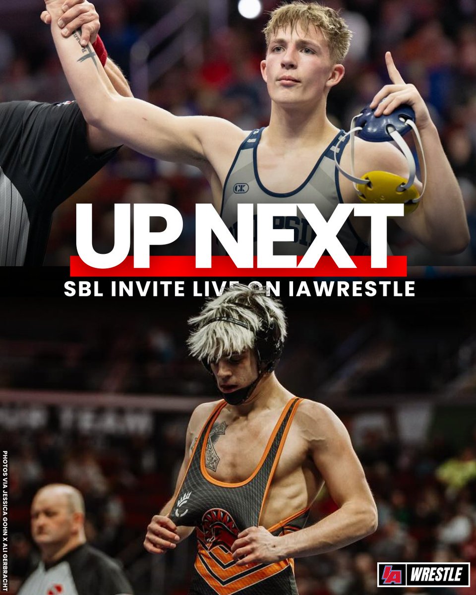 UP NEXT ON IA: SBL Invite on December 6th

WATCH: rokfin.com/stack/2167/202…
TEAMS:
Akron-Westfield
Bishop Heelan Catholic
Boyden-Hull/Rock Valley
Brandon Valley
Carroll
Earlham
LeMars
Millard South
Papillion-La Vista
Ridge View
Riverside, Oakland
Sergeant Bluff-Luton
Sioux Center