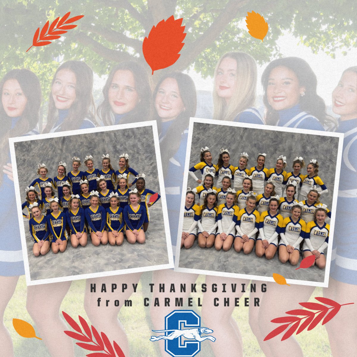 Happy Thanksgiving from Carmel Cheer!
We’re grateful for the dedication of our athletes, the support of our families, and the energy our community brings to every performance and competition.Thank you for cheering with us, pushing us, and celebrating every step of the season💙💛