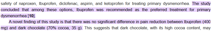 Helios_Movement's tweet image. P.S:  40g of dark chocolate can reduce menstrual pain as effectively as 400 mg ibuprofen.

Ladies, you are not insane for craving chocolate during your period.