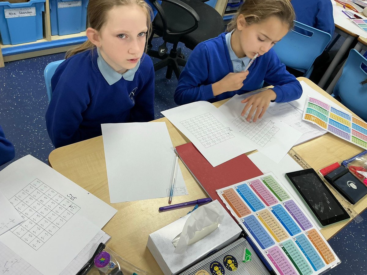 standrewscep's tweet image. In Class 5’s Maths lesson this morning we have been playing four in a row by converting fractions. 🌟