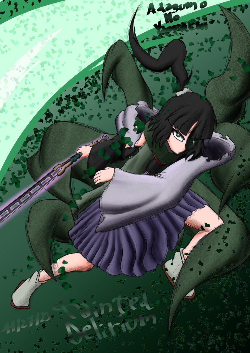 TaintedDelirio's tweet image. Probably my second favourite character from Len&apos;En, Adagumo No Yaorochi

#連縁Project #Len_en_art