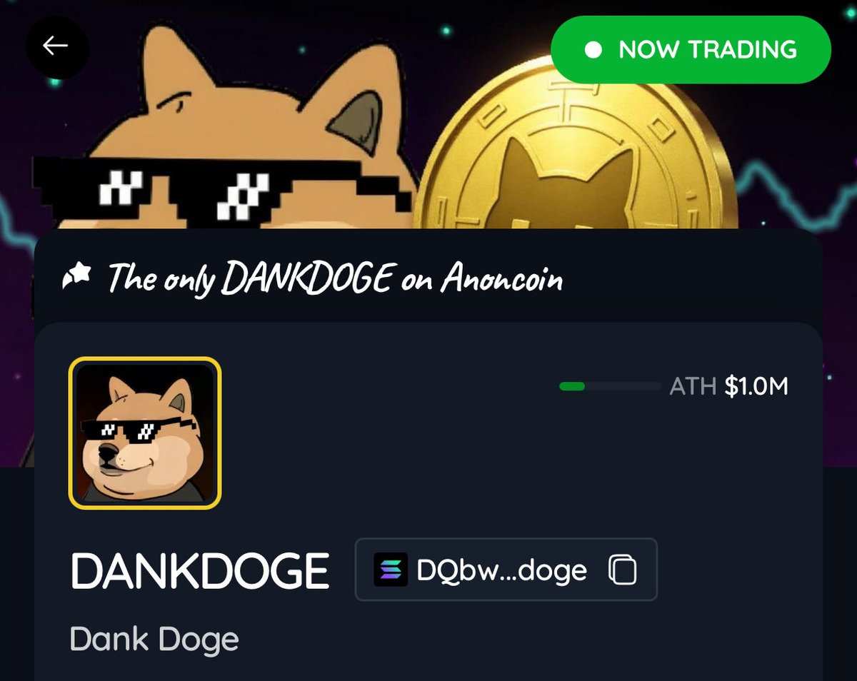 anoncoinit's tweet image. ONE Ticker ONE Coin is the most disruptive shift in memecoins. No more PvP, no more ticker confusion.

This has the potential to become the NASDAQ for attention markets. Every coin page now highlights this feature clearly.

Every coin on Anoncoin is special.