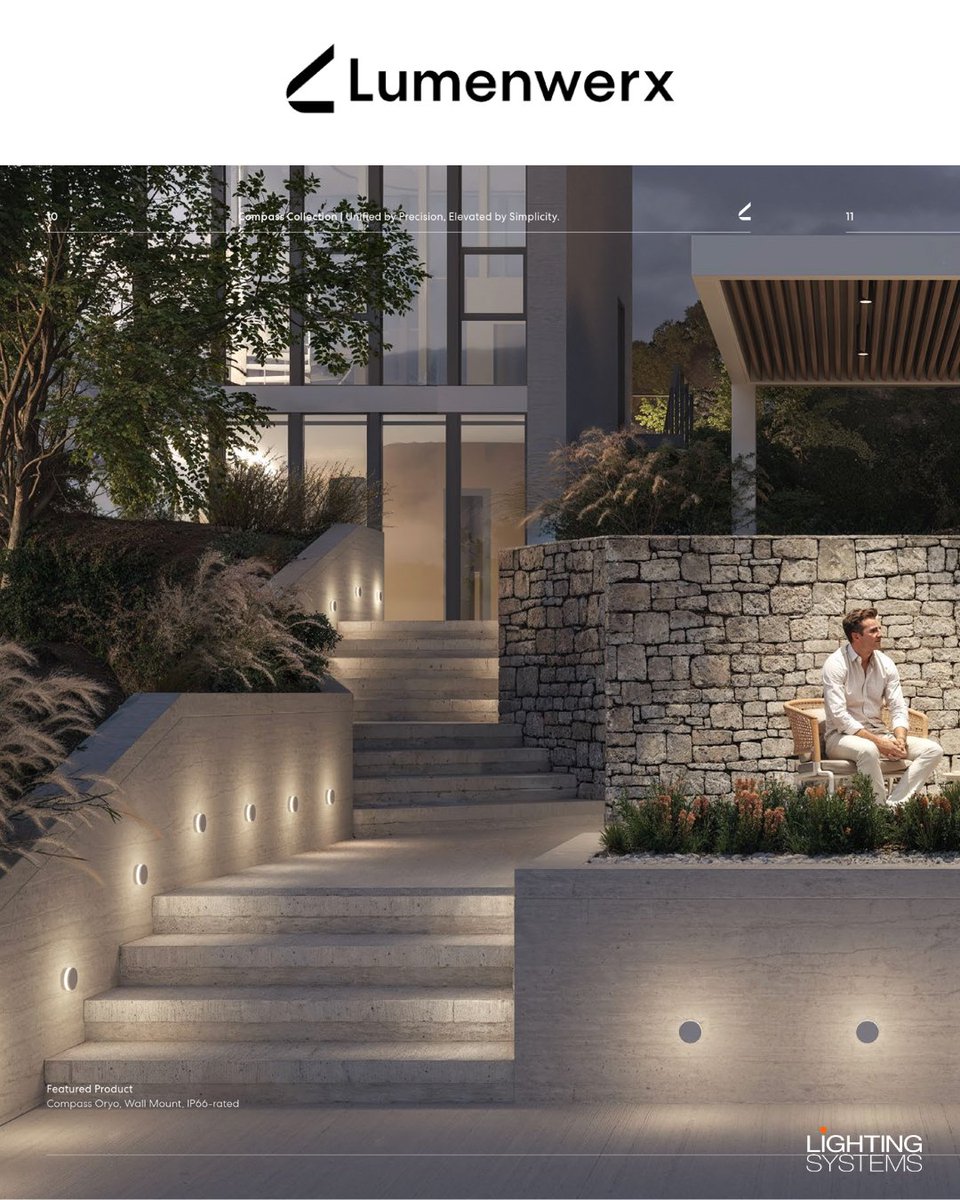 ltgsys's tweet image. Light that Guides. The Compass Collection New from @lumenwerx 

A cohesive family of 3” diameter, sealed surface luminaires that balance technical precision with visual simplicity. Designed for both indoor and outdoor environments. 
#NorcalRep #LtgSys #LightAgency #LightingRep