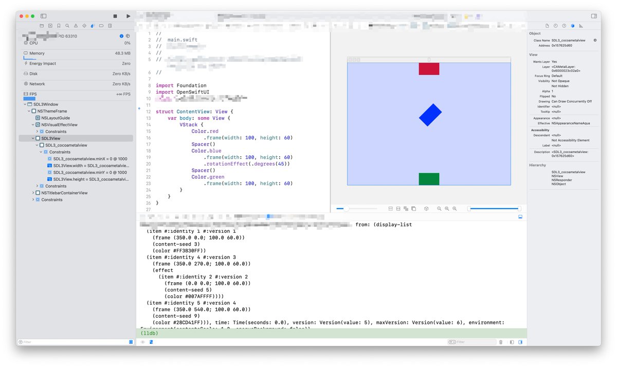 KyleSwifter's tweet image. OpenSwiftUI next release preview:
A new way to render to your app
AppKit backed vs ??