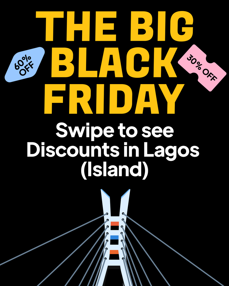 chowdeck's tweet image. Lagos Island, the menu just got sweeter 🔥 
Everything you want, for less! 

#TheBigBlackFriday