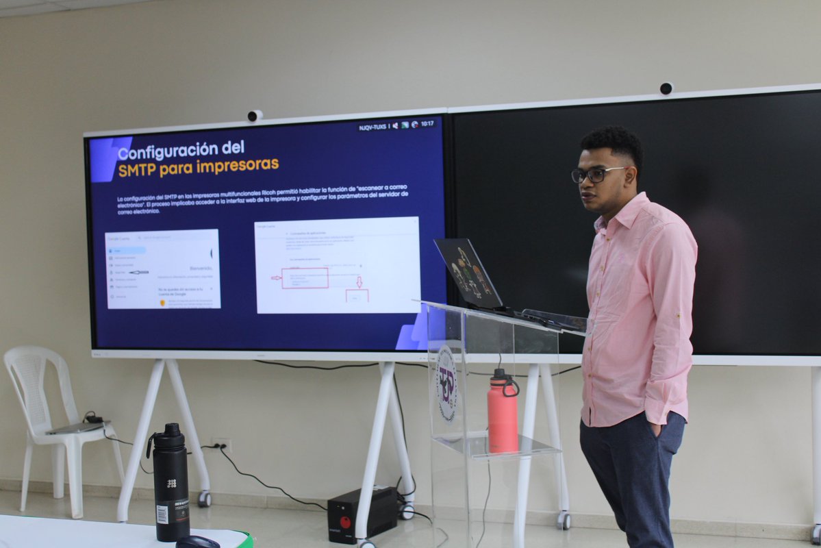 utpfisc's tweet image. El 26 de noviembre, Epedrín Flores, estudiantes de la FISC, presento su Trabajo de Graduación (Práctica Profesional) proyecto, titulado “Apoyo en la migración de la infraestructura de Red y Sistemas de una de las sucursales de Petroautos, S. A.”