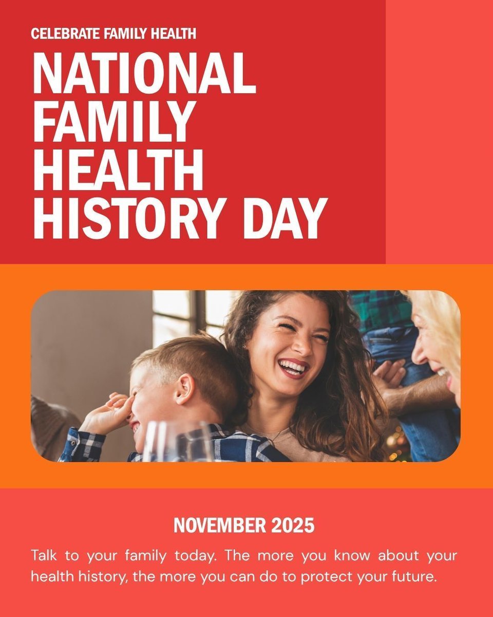 az_osteo's tweet photo. National Family Health History Day is a reminder to talk with your loved ones about your family’s health history. Understanding your family’s medical background can help identify potential risks and empower you to make informed health decisions. 🩺💙 https://t.co/iKtSayoXnC