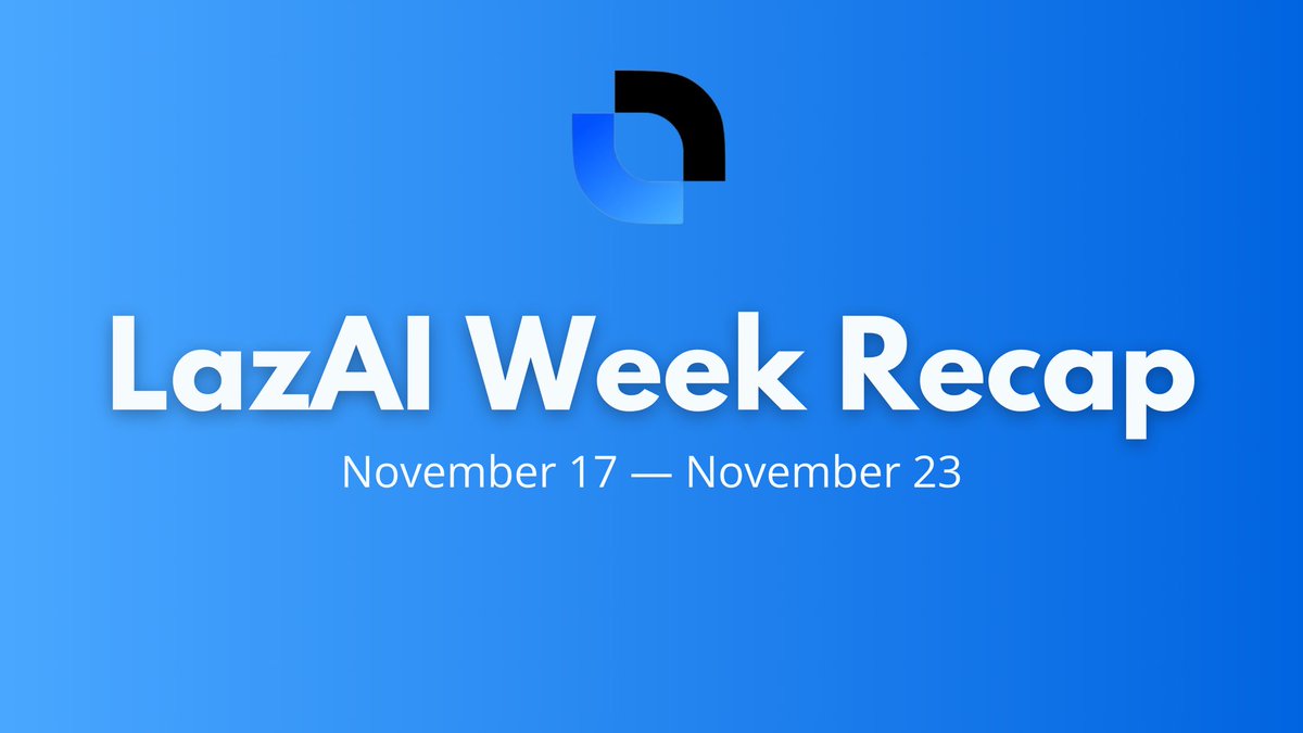 InternxWeb23's tweet image. LazAI had a wonderful week!

If you are new here, LazAI is building a decentralized AI ecosystem where agents, data, and creations live on chain with full provenance.

It is about giving people real ownership of AI and letting culture grow from community powered agents instead of…