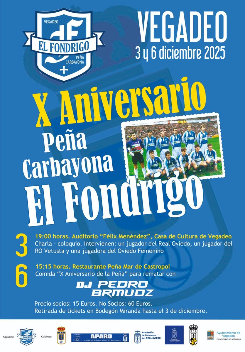 💙💙 X ANIVERSARIO 💙💙

Estamos preparando una gran semana de oviedismo en nuestro #OccidenteAzul para celebrar una década de vida en #Vegadeo apoyando a nuestro amado <a href="/RealOviedo/">Real Oviedo</a> 

¡Os esperamos!

#HalaRealOviedo