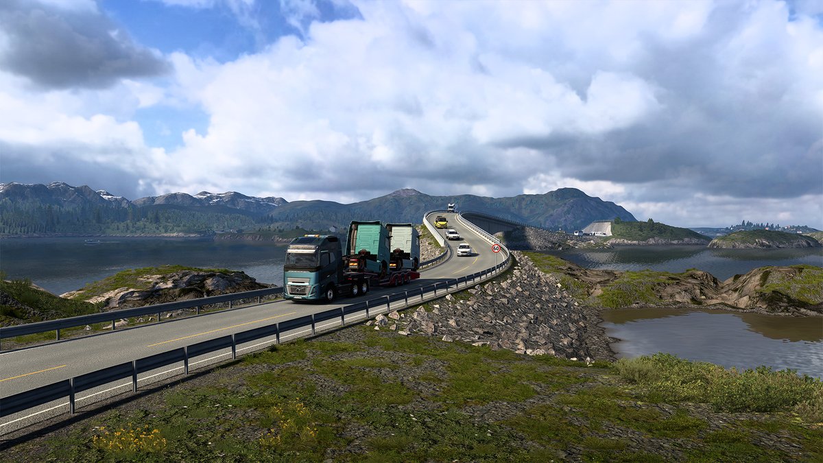 SCSsoftware's tweet image. Are you already on the road #CruisingNordicHorizons?

Share with us your screenshots, videos &amp;amp; more using the hashtag! 🏔️

And if you&apos;re loving this new expansion, be sure to leave a positive review on Steam, thanks everyone! store.steampowered.com/app/2780810/Eu… ♥️