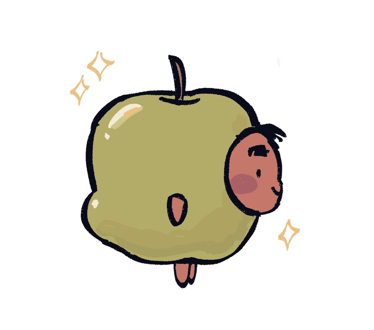 triple7latte's tweet image. jayce but he&apos;s an apple