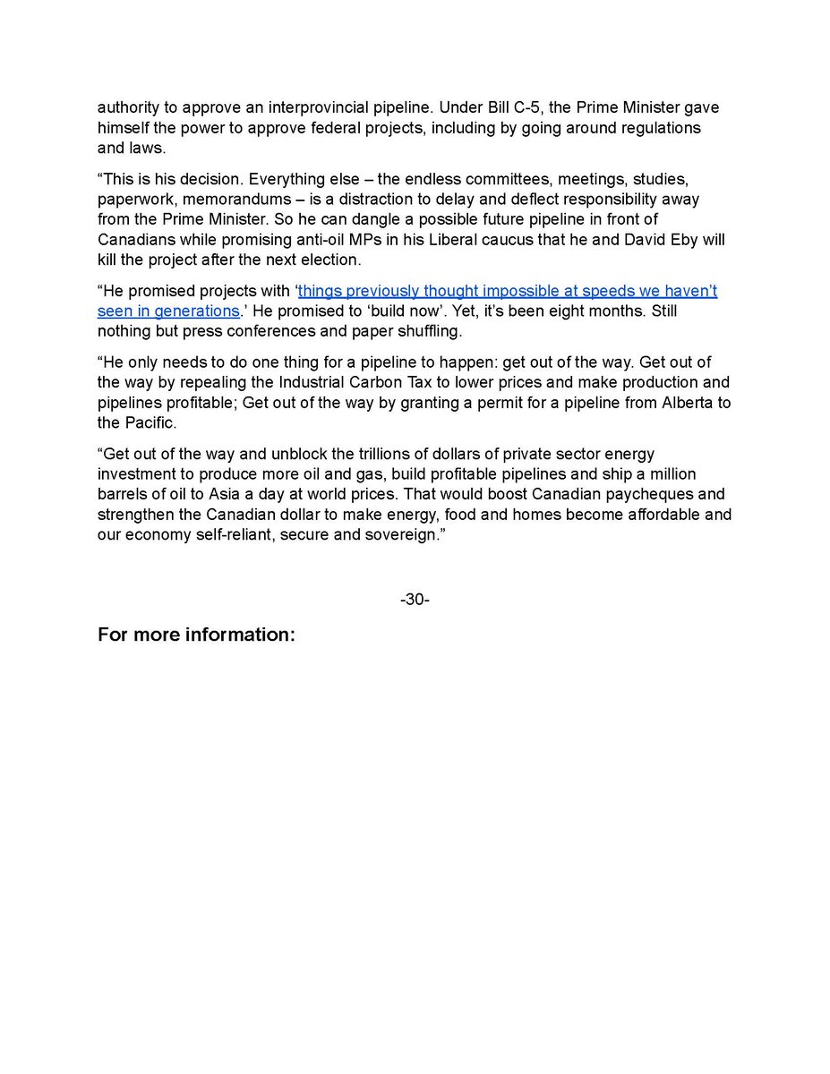 PierrePoilievre's tweet image. We need a pipeline.

Carney delivered another pipe dream.