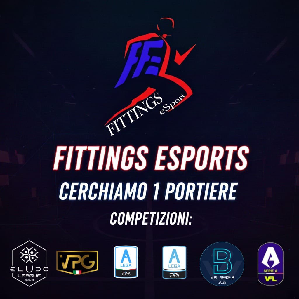🎮 FITTINGS ESPORTS – CERCHIAMO 1 GK 🧤

Siamo alla ricerca di un Portiere (GK) da inserire nella nostra squadra

<a href="/Retweet_Proclub/">🔺• RETWEET •🔺</a>  <a href="/RTAllProClub/">RETWEET ALL PROCLUB</a> <a href="/pctransfermarkt/">🇮🇹 PRO CLUBS TRANSFERMARKT🔍</a> <a href="/RT_Proclub/">RT PRO_CLUB</a>  <a href="/NewsProclub/">News Proclub</a>