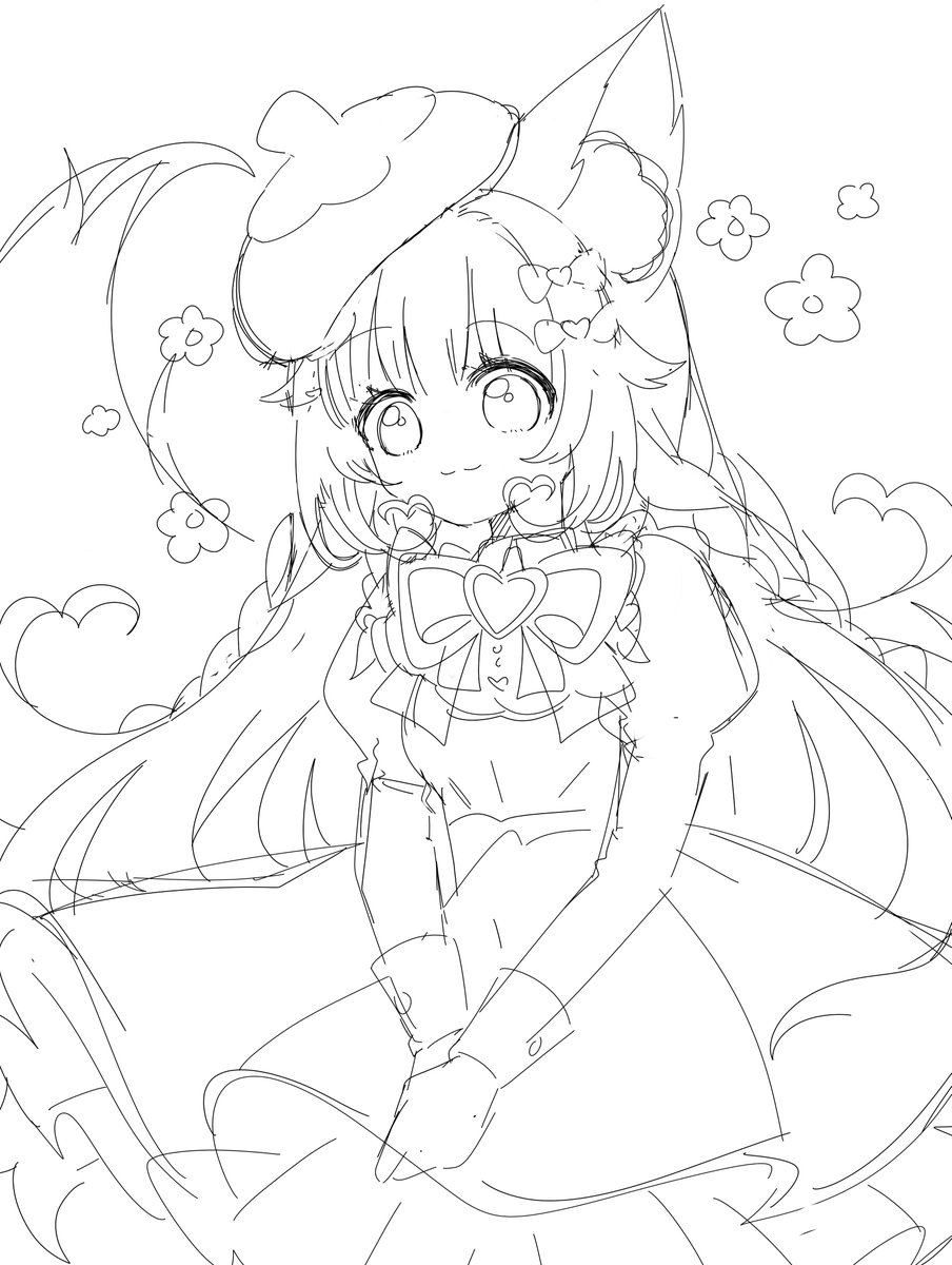 Les comparto un boceto que hice hace ya un tiempo~
Ojalá algún día tener tiempo de terminarlo >< ✨