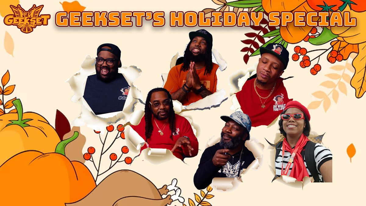 GeeksetPodcast's tweet image. Happy Thanksgiving Y&apos;all! 

The Geekset Holiday Special - Thanksgiving edition is now live on Youtube! Before you go and stuff your face with Turkey and Dressing head on over and help us select the ultimate Thanksgiving Plate!

youtu.be/XFeUVL22IF8

#thanksgiving