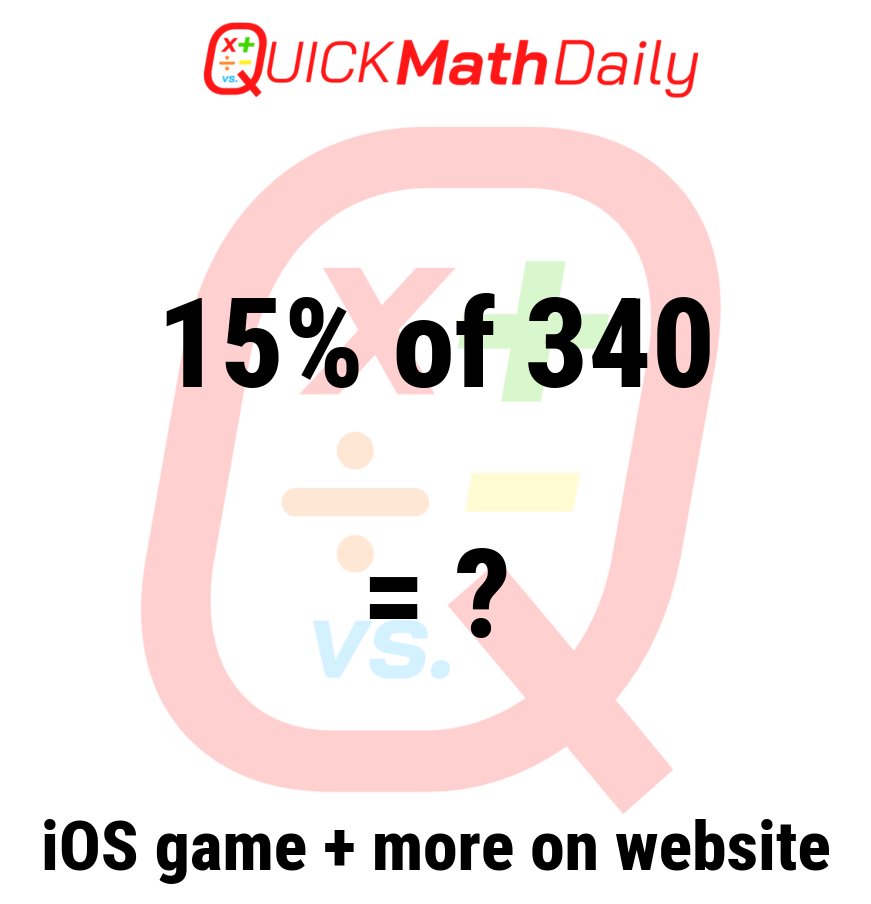 QuickMathDaily's tweet image. 🚀 Speed Round! Solve This Equation in Record Time‼️⏱️🧮 

Drop Your Answer in the Comments! ⬇️

See more on QuickMathDaily.com 👀 ✅