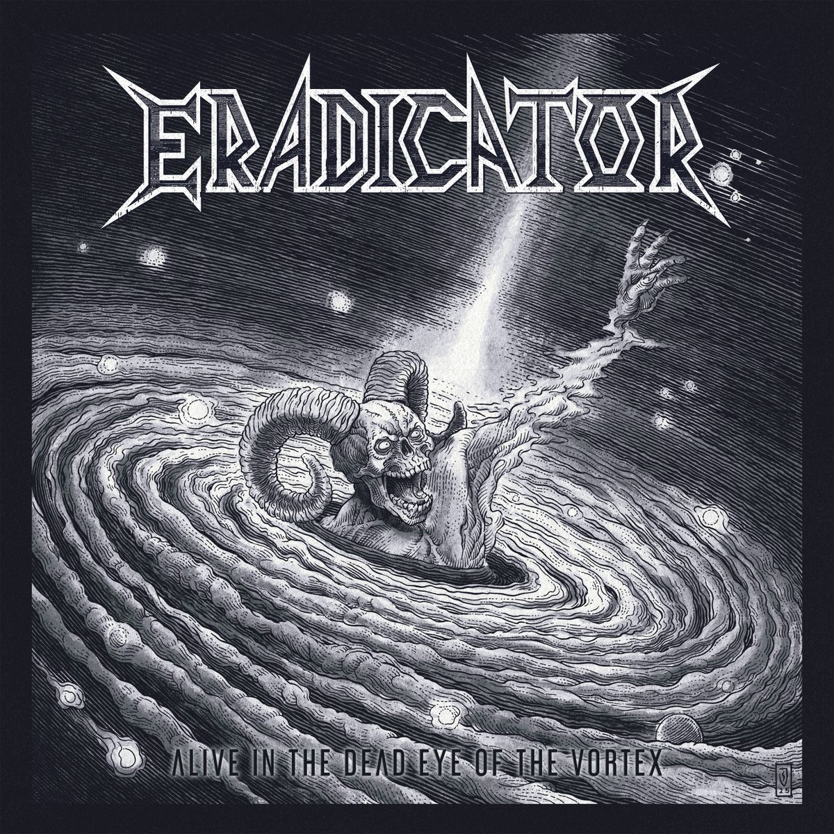 FULL FORCE FRIDAY:🆕November 28th1⃣9⃣🎧

ERADICATOR - Alive In The Dead Eye Of The Vortex 🇩🇪💠

11 Track Live album from Lennestadt, NRW, German Thrash Metal outfit💠

SPFY➡️open.spotify.com/album/3W2yD2JI…💠

#Eradicator #AliveIn <a href="/metalvillerec/">metalvillerecords</a> #ThrashMetal #FFFNov28 #KMäN