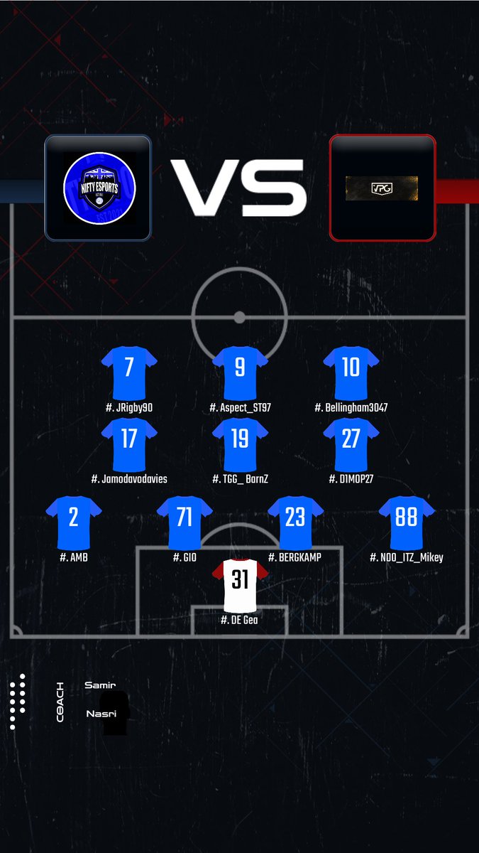 Tonight's fixtures 🔵⚪️
 
🇬🇧 8:00pm v Ascend
🇬🇧8:25PM v <a href="/ShrewsEsports/">Shrews Esports</a> 
🇪🇺 8:45pm v Nova esports
🇪🇺 9:15pm v <a href="/GMBLERS_/">GMBLERS ESPORTS</a> 
🇪🇺 9:40PM v <a href="/GislXIX/">SHRDN GISL</a> 

Good luck to all involved👊

<a href="/OfficialVPG/">Virtual Pro Gaming</a> <a href="/VPGEurope/">Virtual Pro Gaming | Europe</a> <a href="/proclubs_weekly/">Pro Clubs Weekly</a> <a href="/BRFCHub/">BRFC Hub</a>

Live from 19.55PM tonight see you there 👍🏻

Line up⬇️