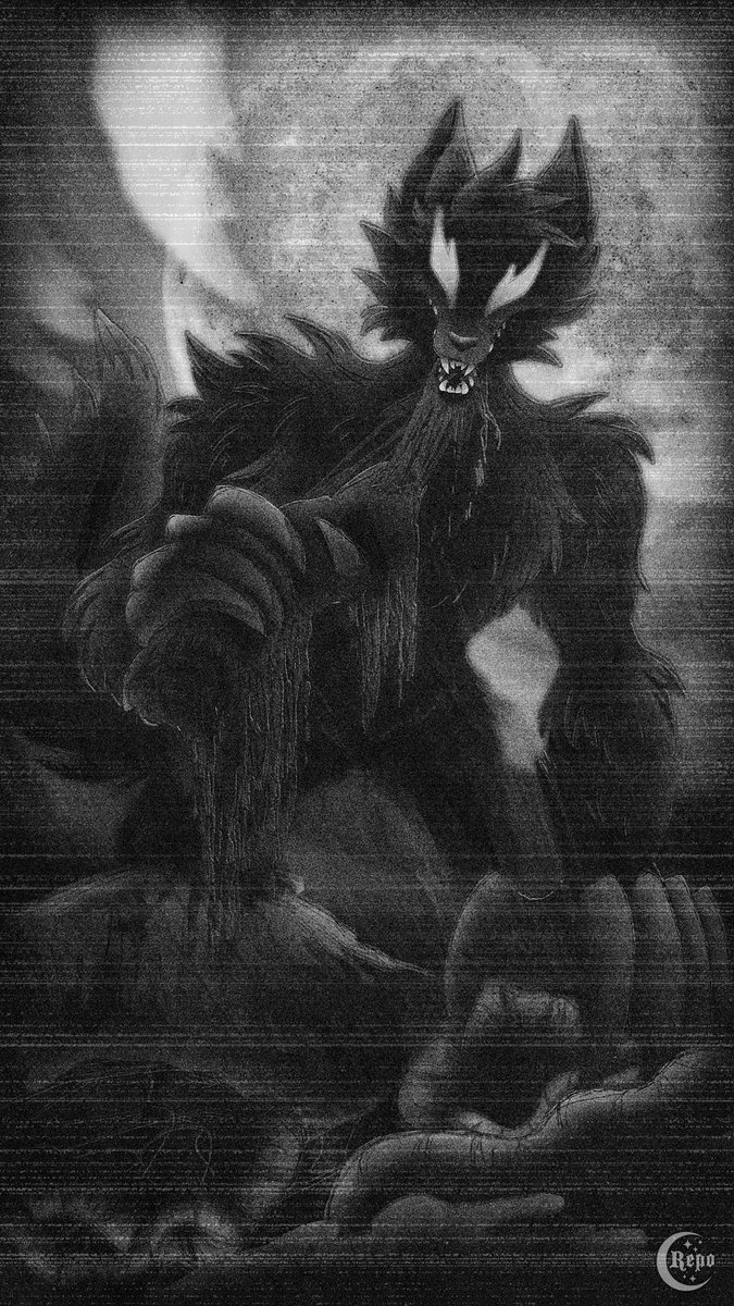 Spooky Season may be long over...

BUT THE BEAST
WANTS TO FEAST!!

Happy Thanksgiving, everyone 😊

🎨: <a href="/Repo_VT/">Repo ✦ Werefox ✦ Comms OPEN</a> 
#ConnlArt