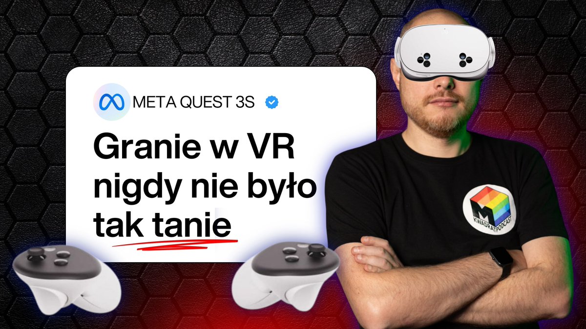 mkwadratpodcast's tweet image. Na kanale znajdziecie film - krótki i informacyjny.
O czym informuje? O bardzo korzystnej promocji na gogle Quest 3S!

Link: youtube.com/watch?v=ARAtXV…